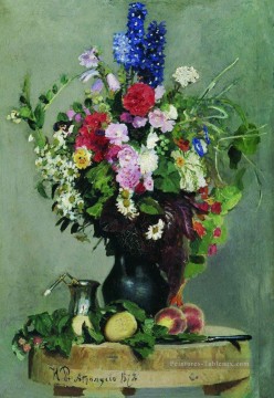 un bouquet de fleurs 1878 Ilya Repin Peinture décoratif